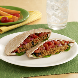 Veggie Burger Pitas